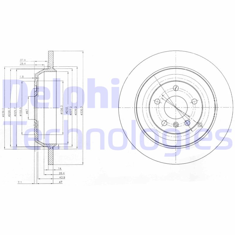 Delphi Diesel Remschijven BG4031