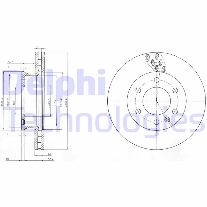 Delphi Diesel Remschijven BG4032C