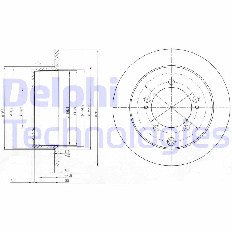 Delphi Diesel Remschijven BG4037