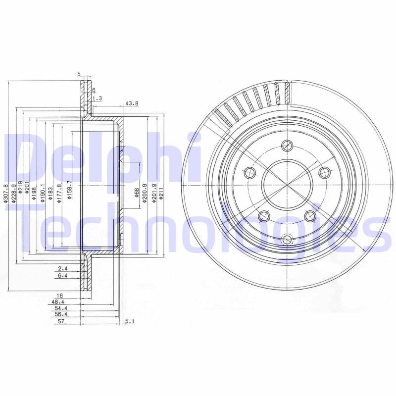 Delphi Diesel Remschijven BG4041