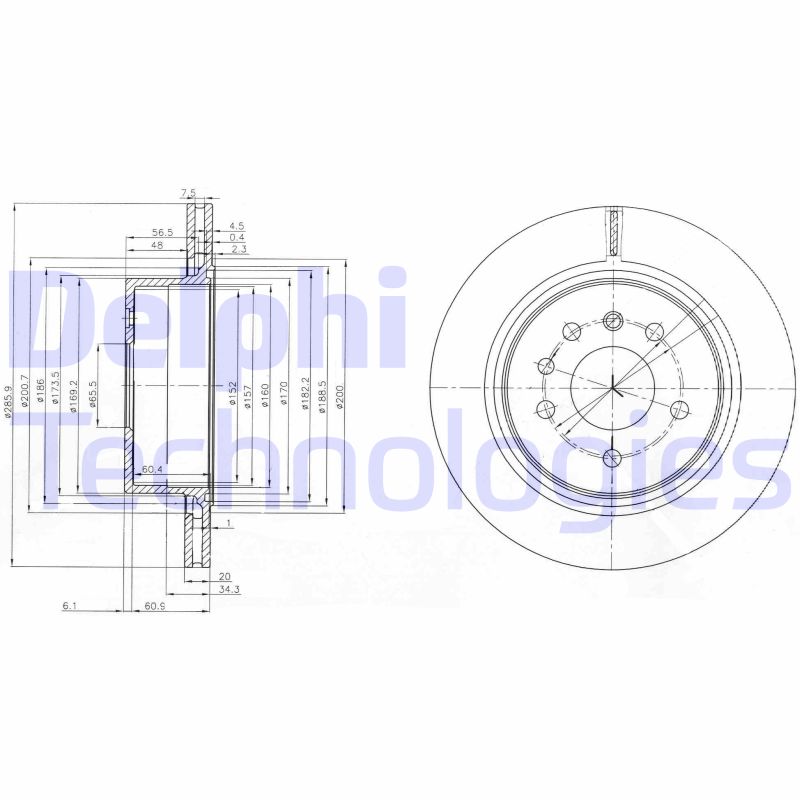 Delphi Diesel Remschijven BG4043