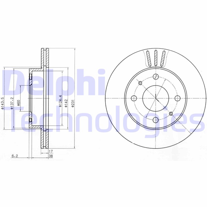 Delphi Diesel Remschijven BG4047