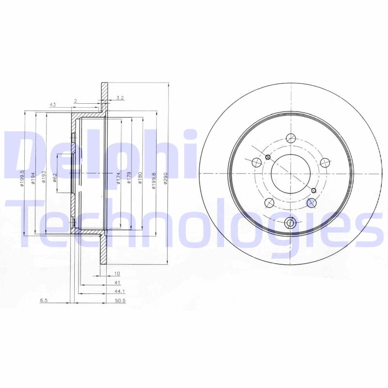 Delphi Diesel Remschijven BG4051