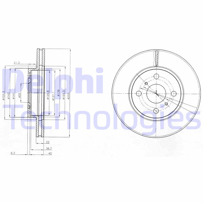 Delphi Diesel Remschijven BG4053