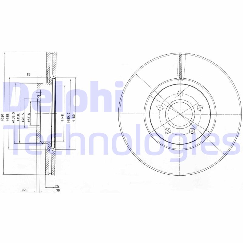 Delphi Diesel Remschijven BG4056