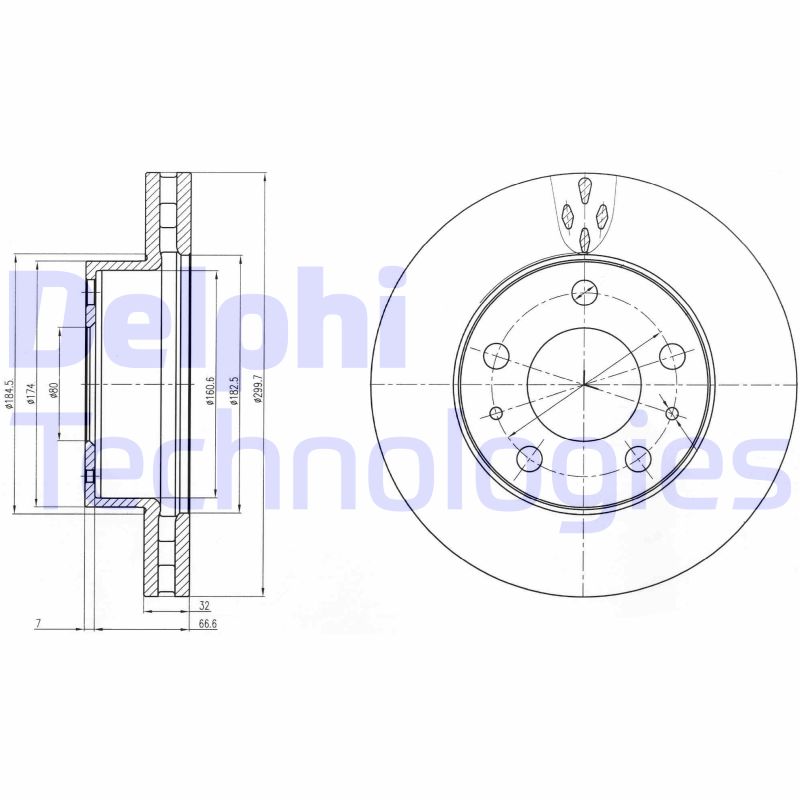 Delphi Diesel Remschijven BG4060