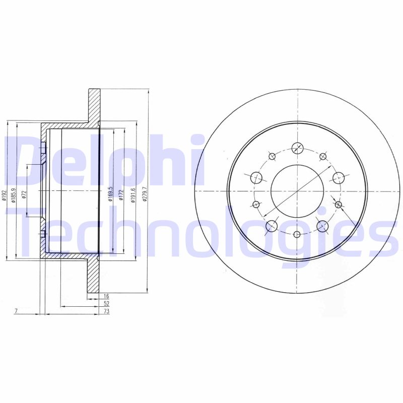 Delphi Diesel Remschijven BG4061