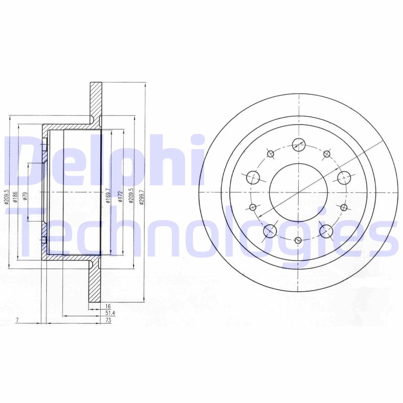 Delphi Diesel Remschijven BG4062