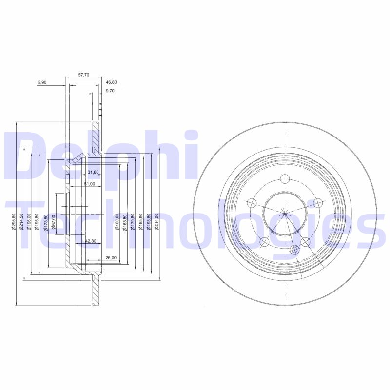 Delphi Diesel Remschijven BG4063C