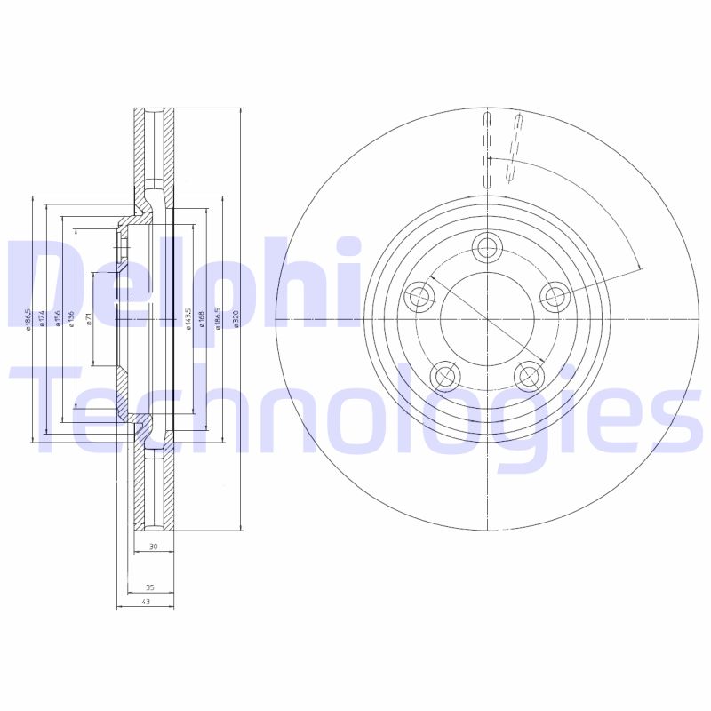 Delphi Diesel Remschijven BG4065