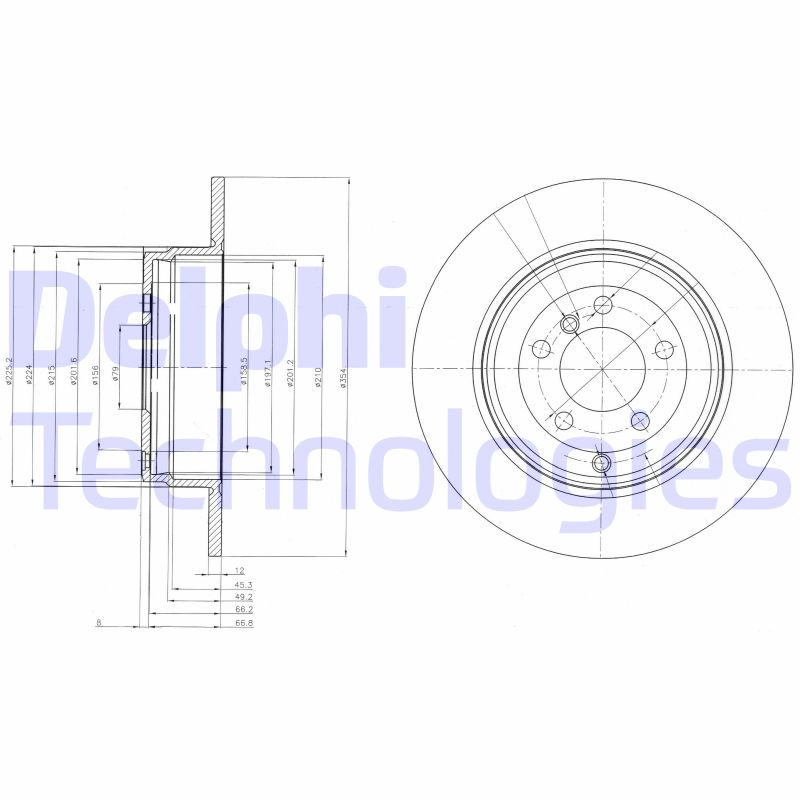 Delphi Diesel Remschijven BG4066