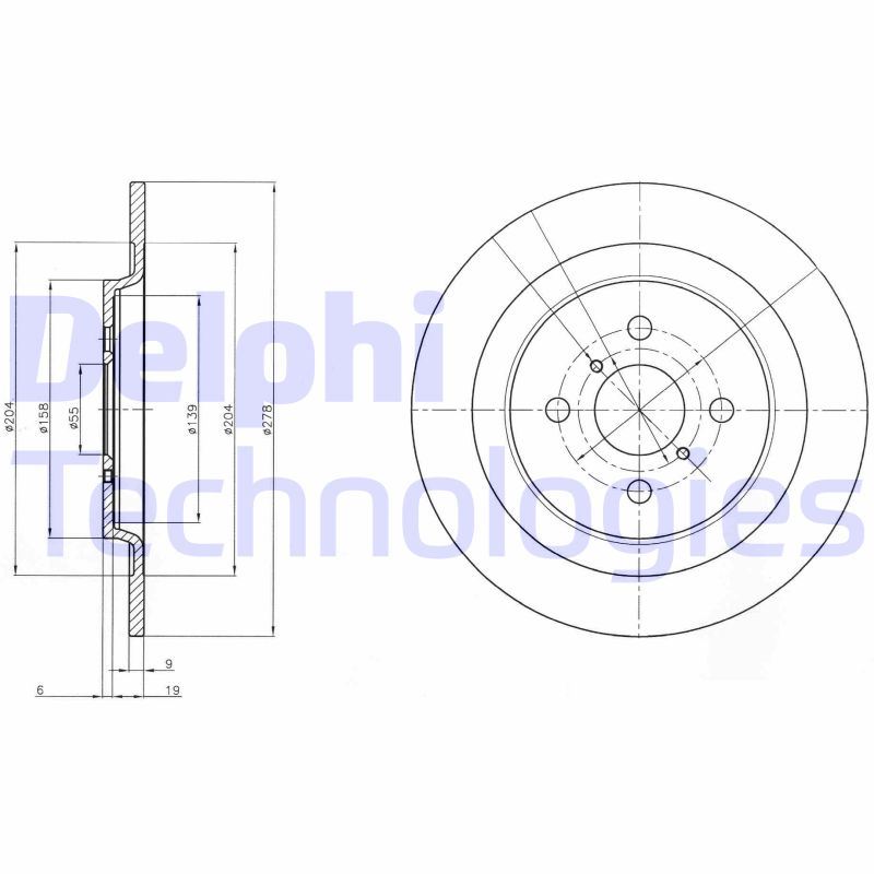 Delphi Diesel Remschijven BG4076