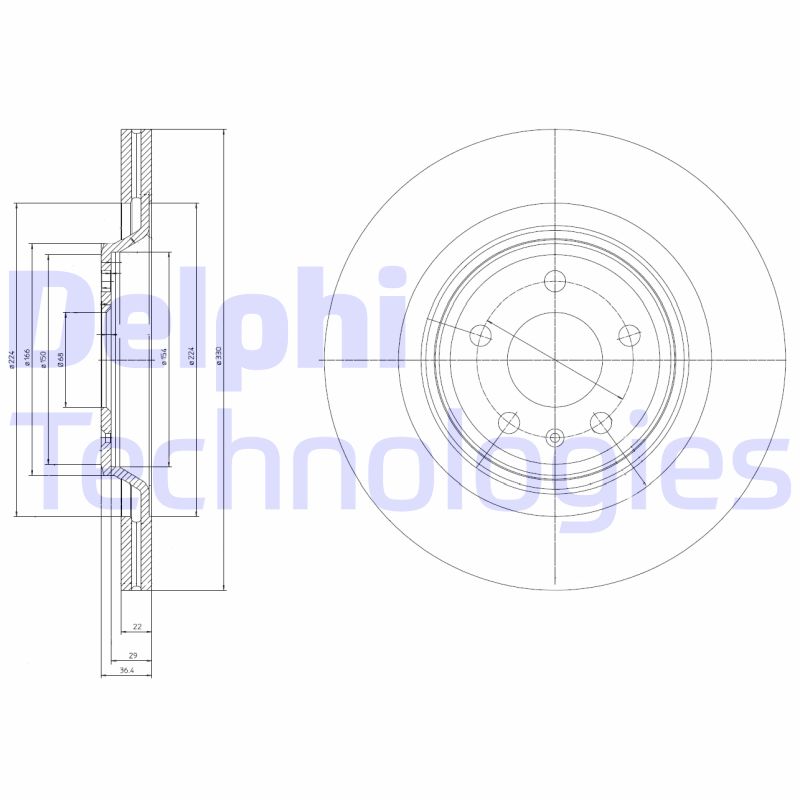 Delphi Diesel Remschijven BG4078