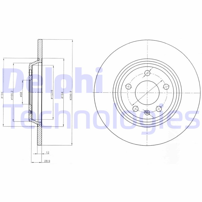 Delphi Diesel Remschijven BG4081C