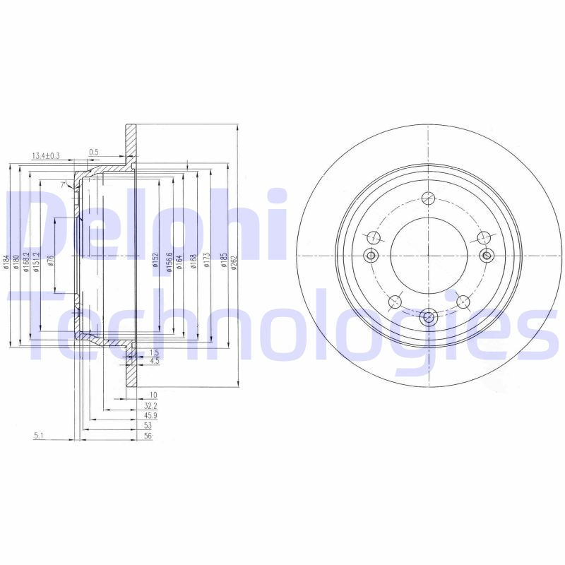 Delphi Diesel Remschijven BG4082C