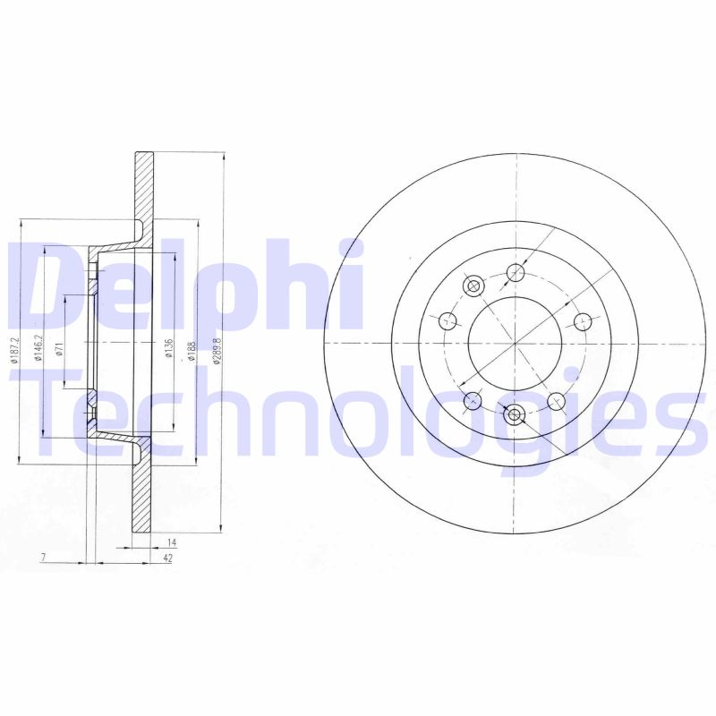 Delphi Diesel Remschijven BG4085