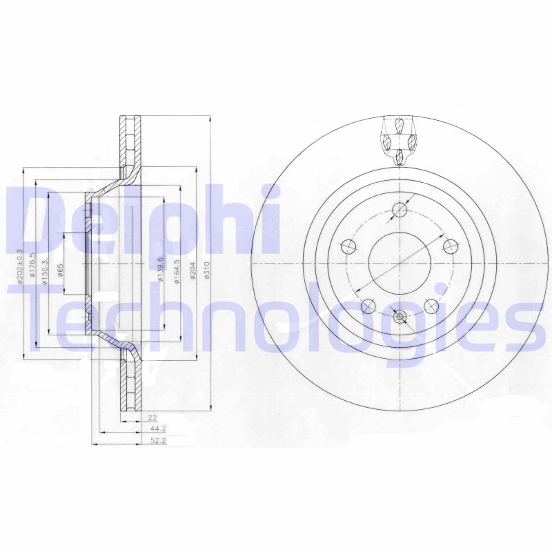 Delphi Diesel Remschijven BG4090