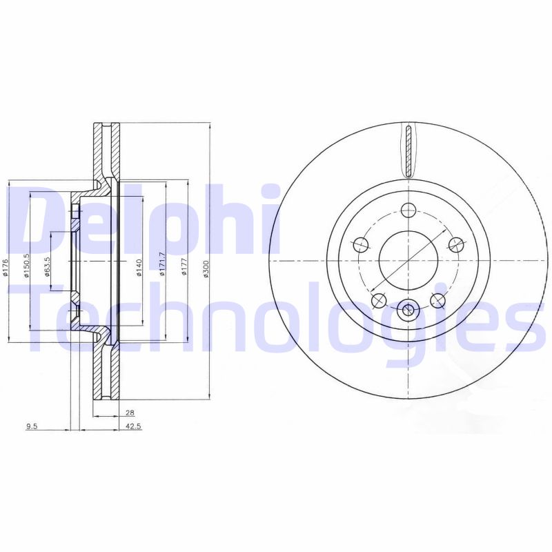 Delphi Diesel Remschijven BG4094