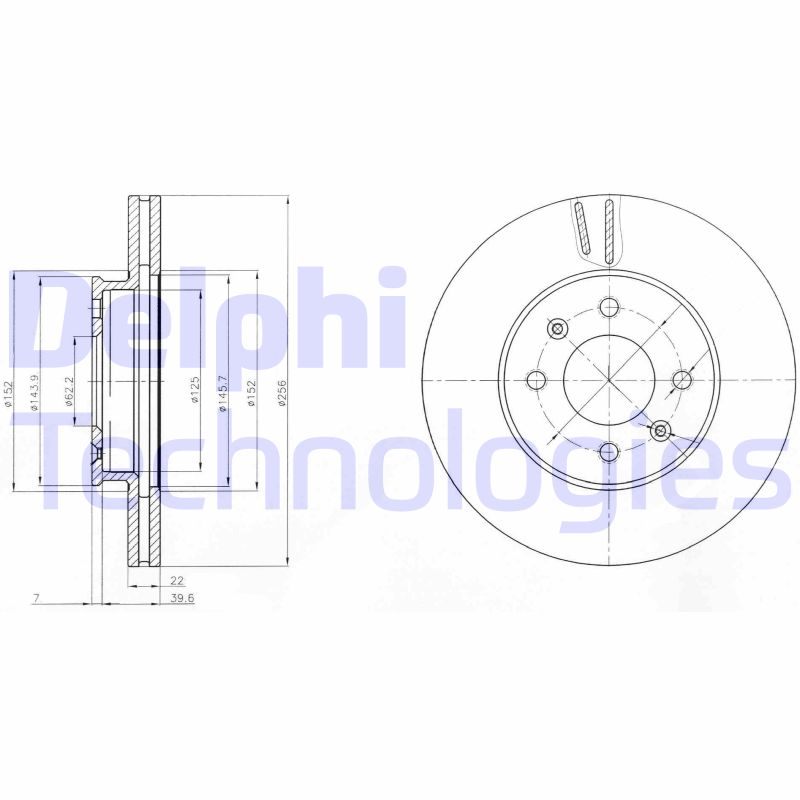 Delphi Diesel Remschijven BG4096C