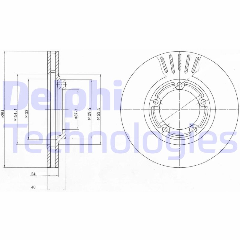 Delphi Diesel Remschijven BG4098