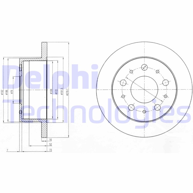 Delphi Diesel Remschijven BG4099