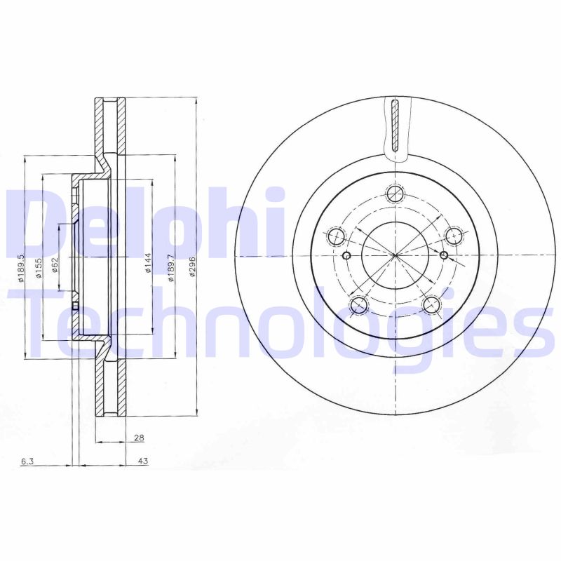 Delphi Diesel Remschijven BG4114