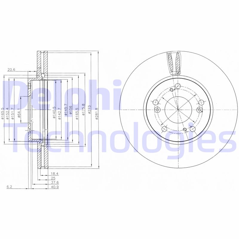 Delphi Diesel Remschijven BG4119