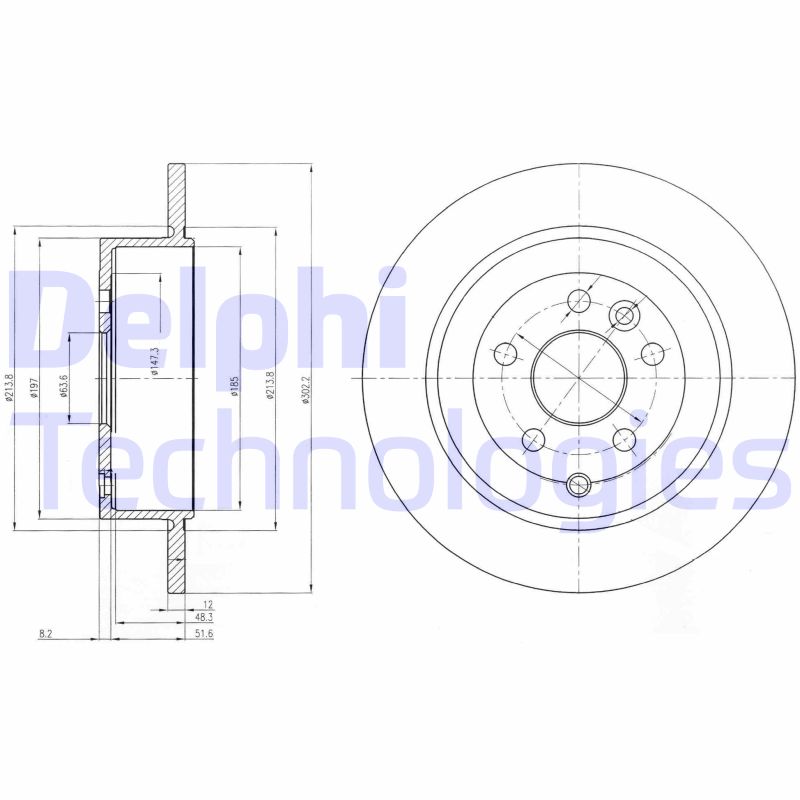 Delphi Diesel Remschijven BG4124C