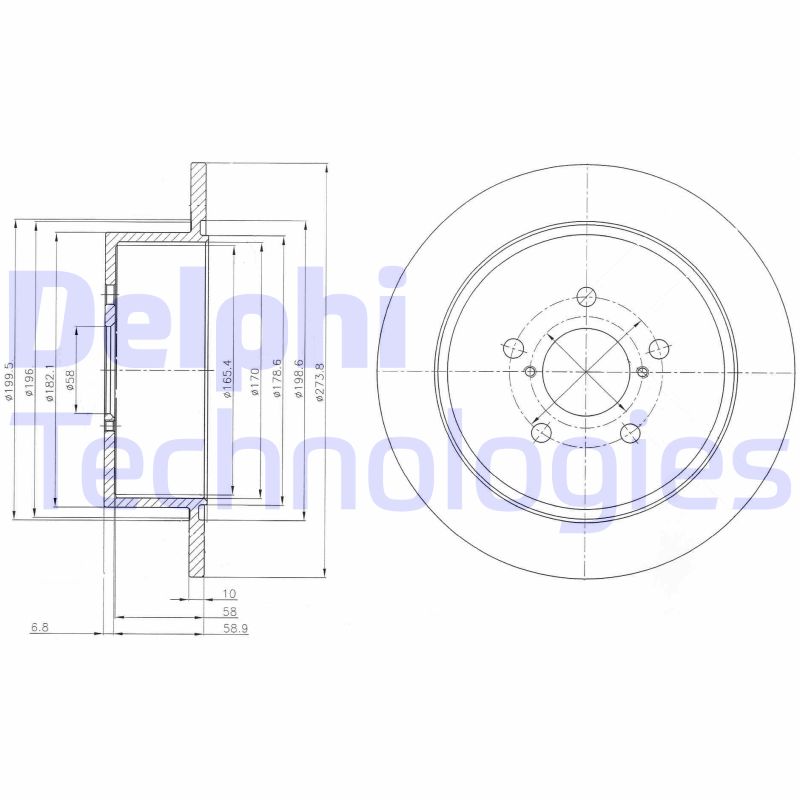 Delphi Diesel Remschijven BG4129