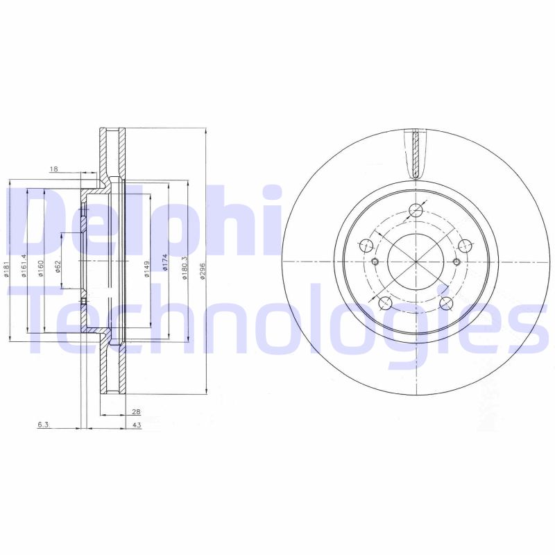 Delphi Diesel Remschijven BG4139