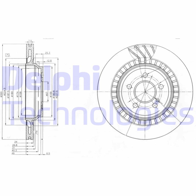 Delphi Diesel Remschijven BG4144