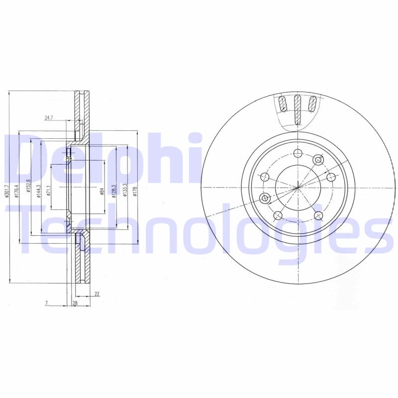 Delphi Diesel Remschijven BG4150