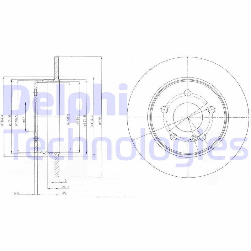 Delphi Diesel Remschijven BG4152