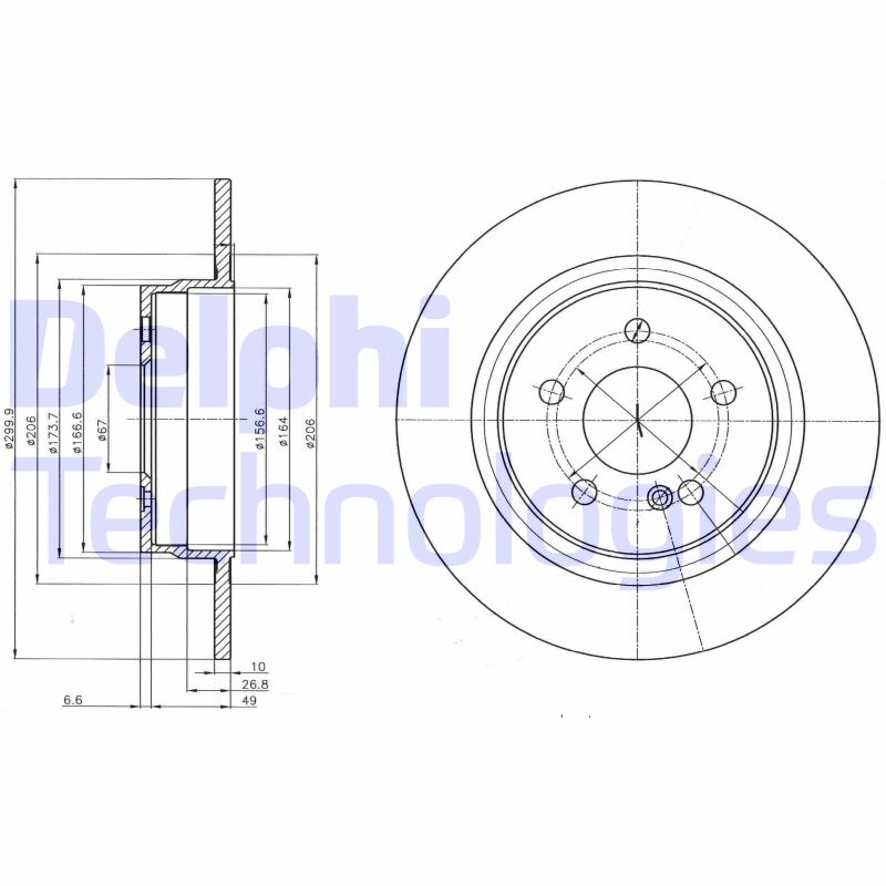 Delphi Diesel Remschijven BG4153C