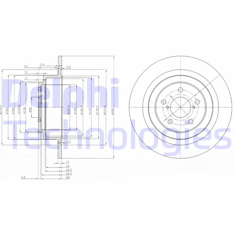 Delphi Diesel Remschijven BG4154