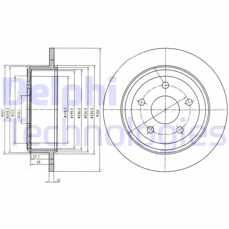 Delphi Diesel Remschijven BG4157