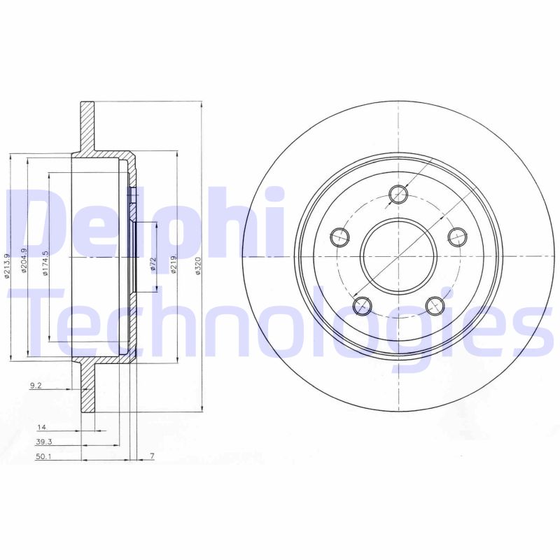 Delphi Diesel Remschijven BG4160