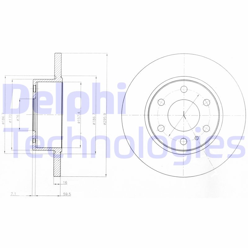 Delphi Diesel Remschijven BG4164