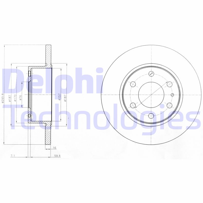 Delphi Diesel Remschijven BG4165