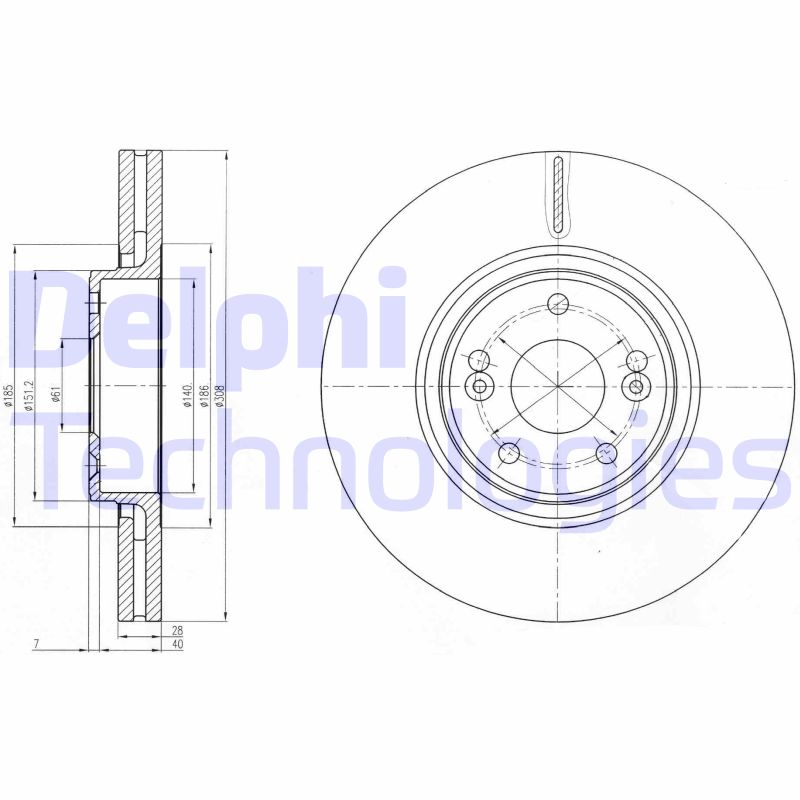 Delphi Diesel Remschijven BG4167