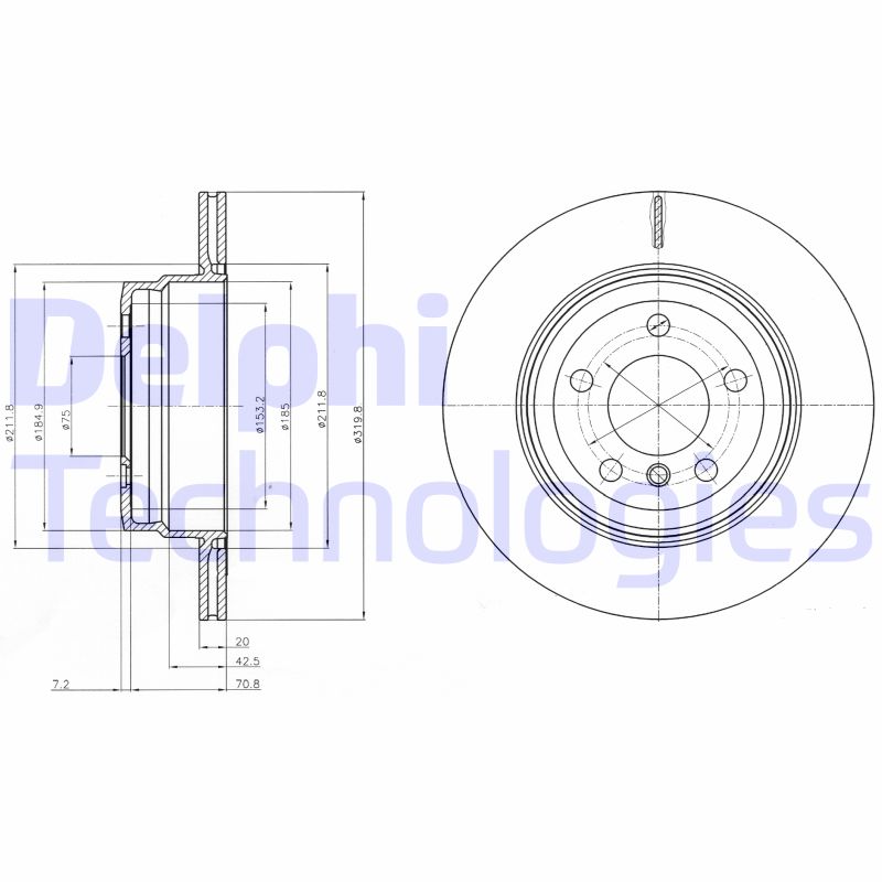 Delphi Diesel Remschijven BG4168