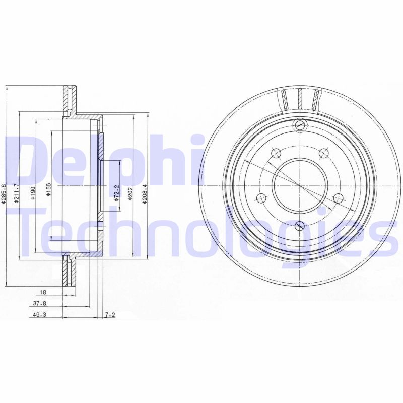 Delphi Diesel Remschijven BG4177