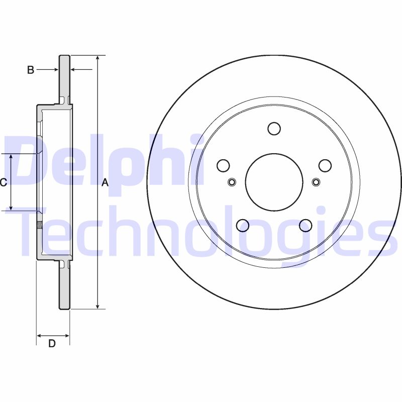 Delphi Diesel Remschijven BG4183C