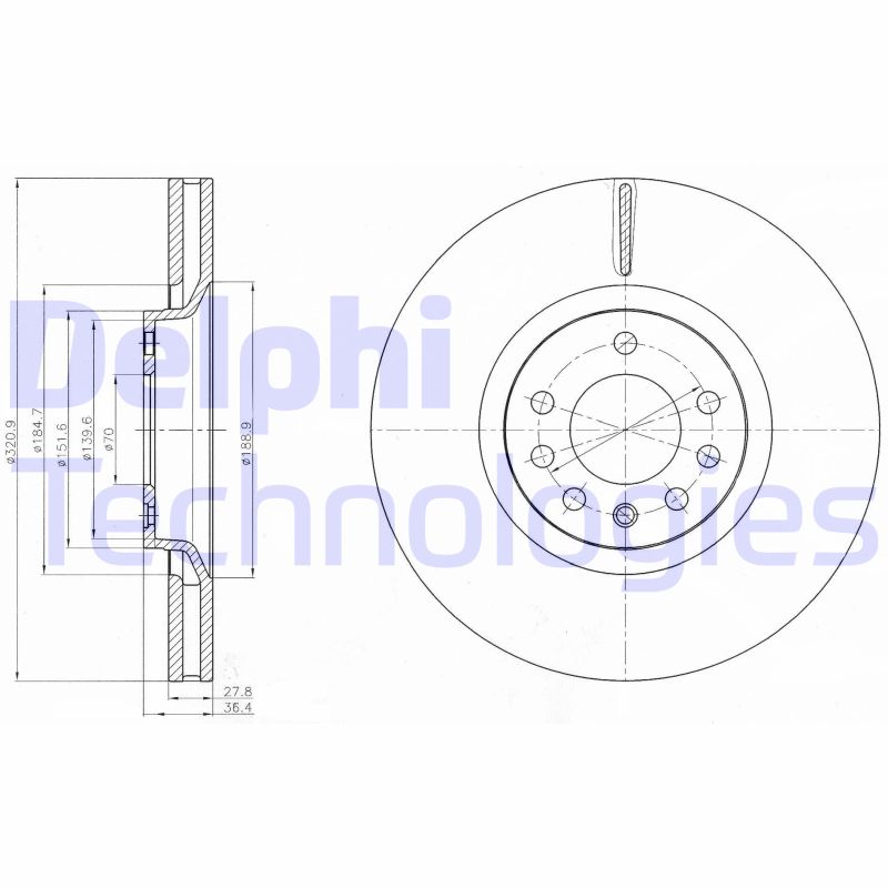 Delphi Diesel Remschijven BG4185C