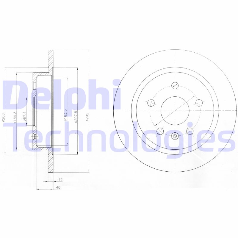 Delphi Diesel Remschijven BG4188