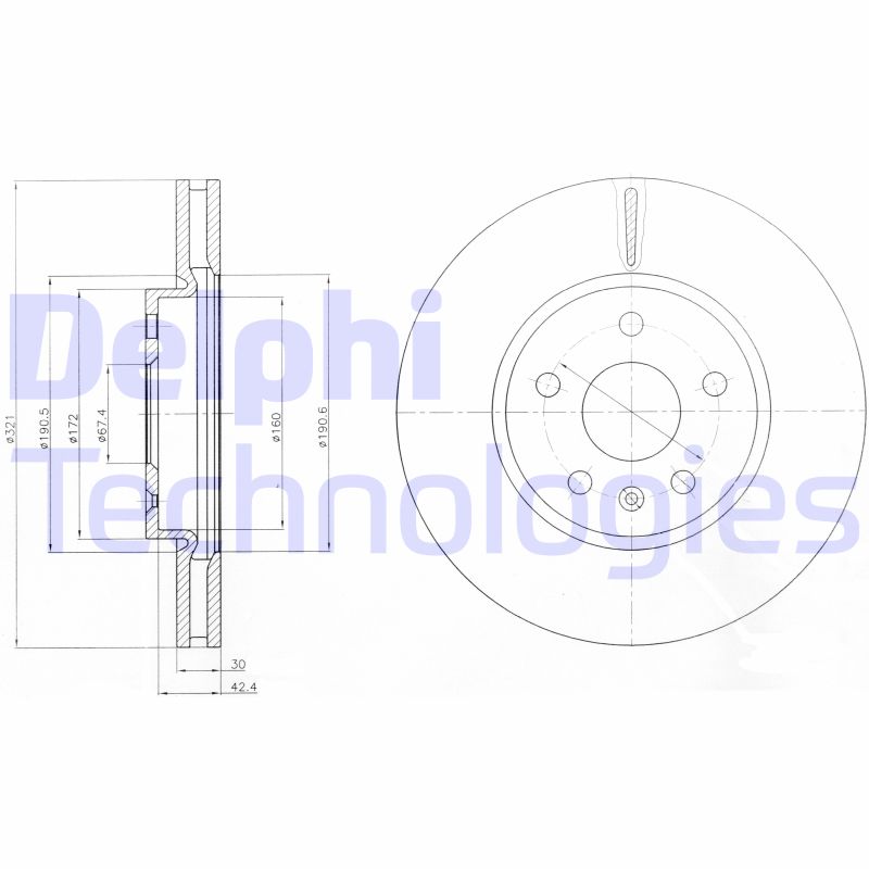 Delphi Diesel Remschijven BG4189