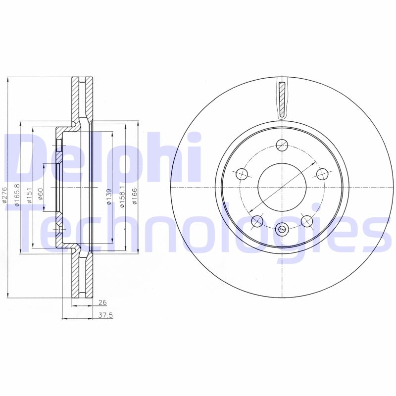 Delphi Diesel Remschijven BG4191