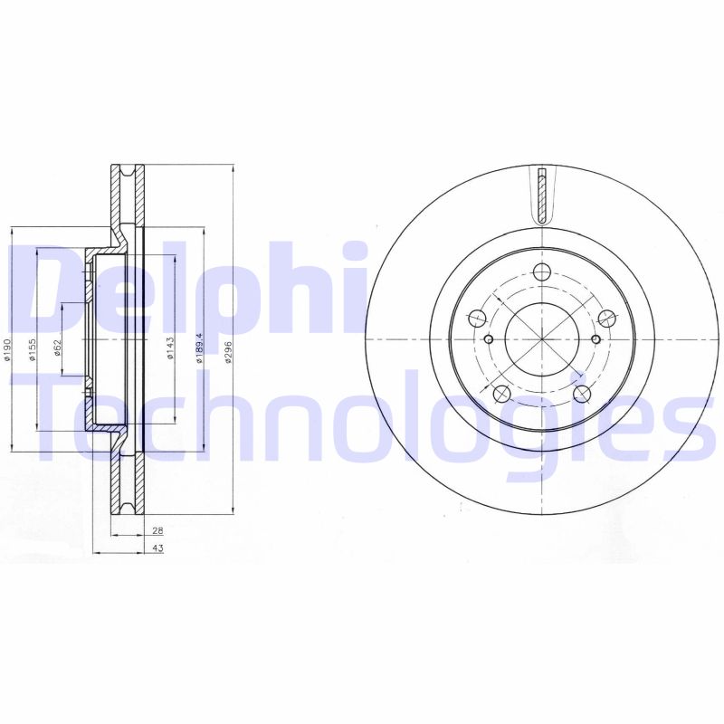 Delphi Diesel Remschijven BG4192