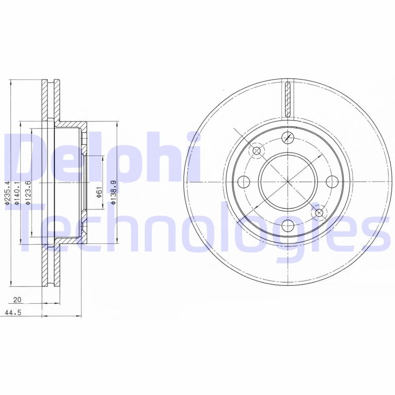 Delphi Diesel Remschijven BG4195