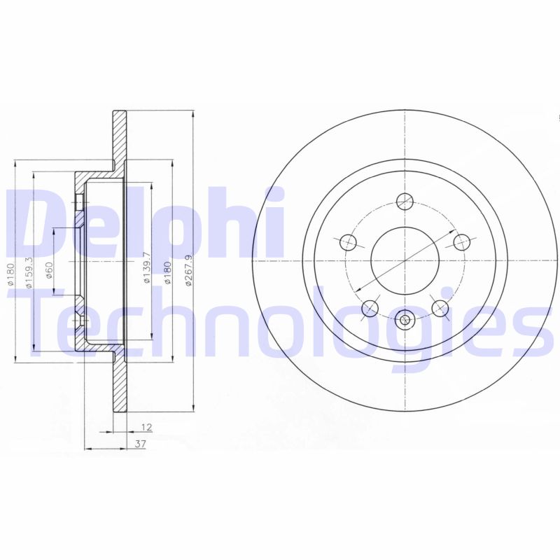 Delphi Diesel Remschijven BG4199